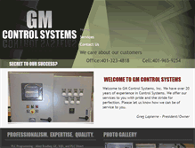 Tablet Screenshot of gmcontrolsystems.com